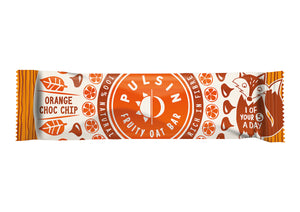 Pulsin Fruity Oat Bar Orange Choc Chip 25g SINGLE