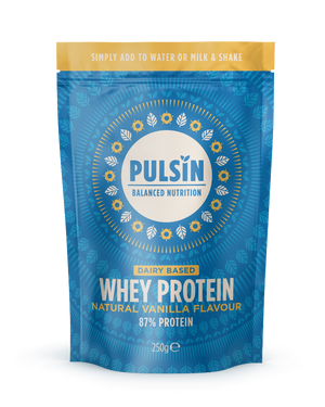 Pulsin Dairy Based Whey Protein Natural Vanilla Flavour 250g