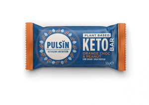 plant based keto bar orange choc peanut 50g single