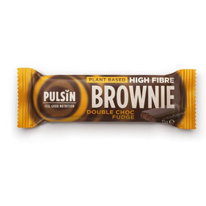 plant based high fibre brownie double choc fudge 35g bar
