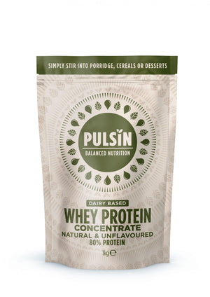 Pulsin Dairy Based Whey Protein Concentrate Natural & Unflavoured 1kg