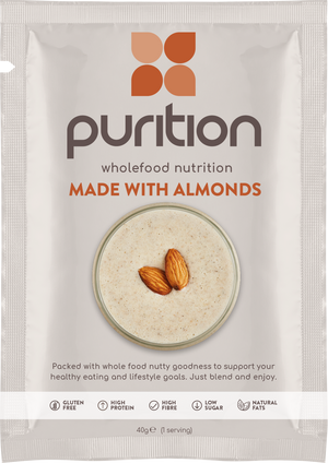 Purition Wholefood Nutrition With Almonds CASE 8 x 40g