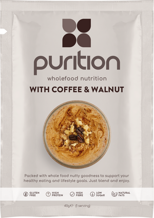 Purition Wholefood Nutrition With Coffee & Walnut CASE 8 x 40g