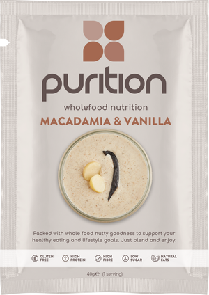 Purition Wholefood Nutrition With Macadamia & Vanilla CASE 8 x 40g