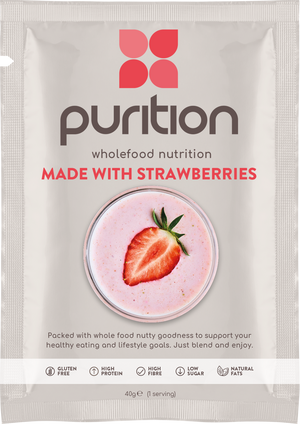 Purition Wholefood Nutrition With Strawberries CASE 8 x 40g