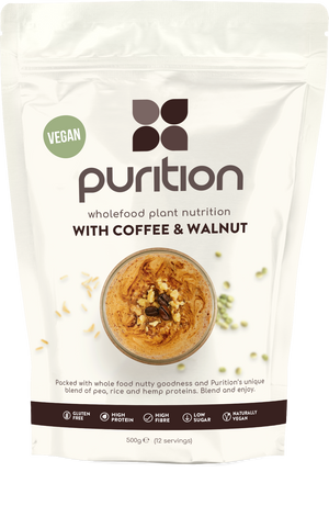 vegan wholefood plant nutrition with coffee walnut 500g