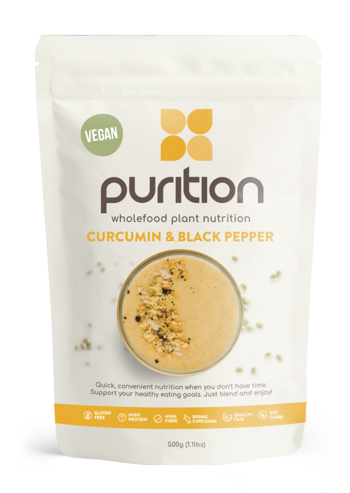 Purition VEGAN Wholefood Plant Nutrition Curcumin & Black Pepper (formerly Golden Smoothie) 500g