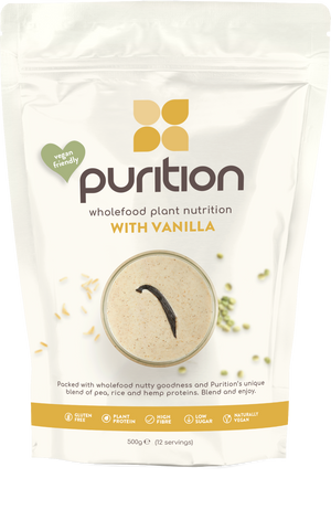 vegan wholefood plant nutrition with vanilla 500g