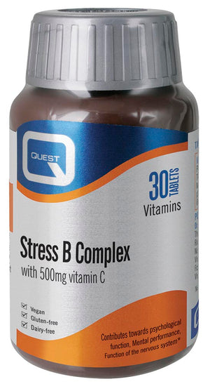 Quest Vitamins Stress B Complex with 500mg Vitamin C 30's