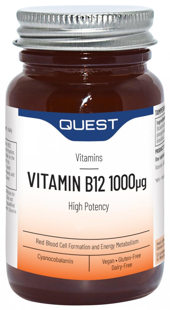 Quest Vitamins Vitamin B12 1000ug 90s