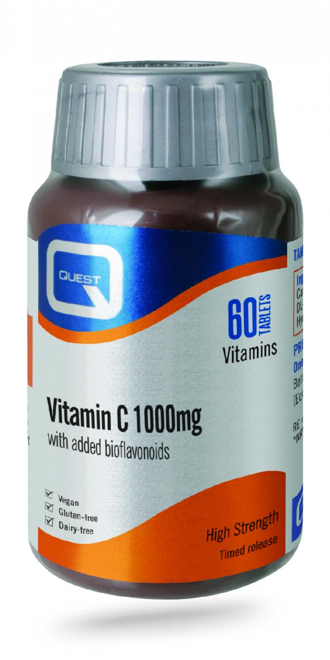 Quest Vitamins Vitamin C 1000mg with Bioflavonoids Timed Release 60s