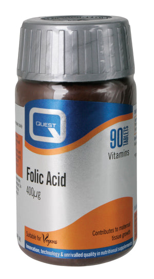 Quest Vitamins Folic Acid 400ug 90's