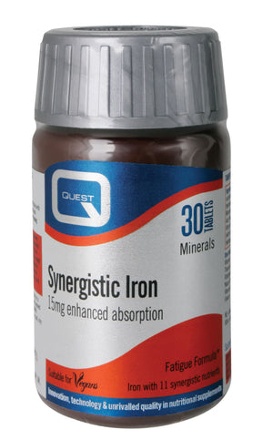 Quest Vitamins Synergistic Iron 15mg 30's