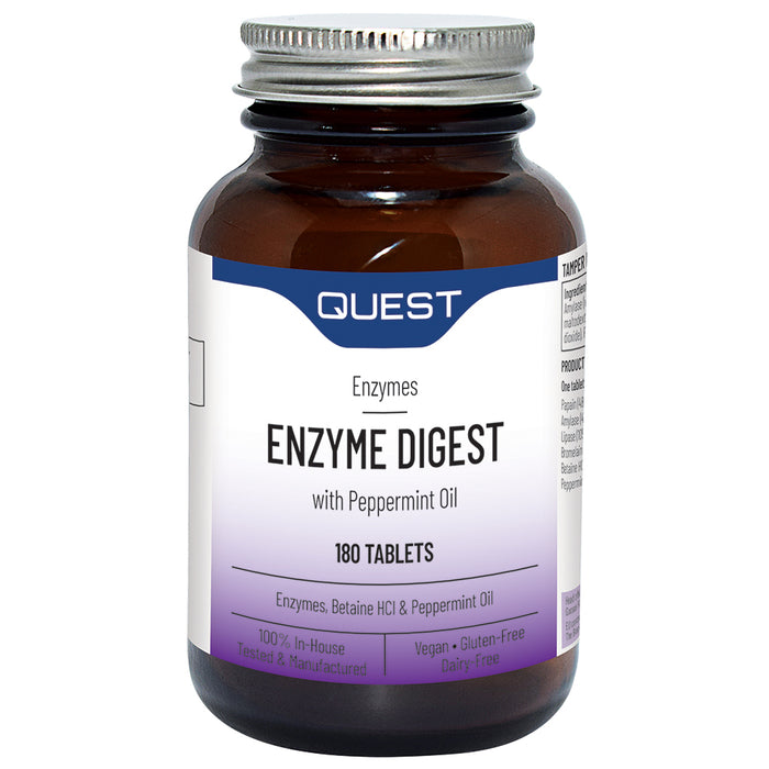 Quest Vitamins Enzyme Digest with Peppermint Oil 180's