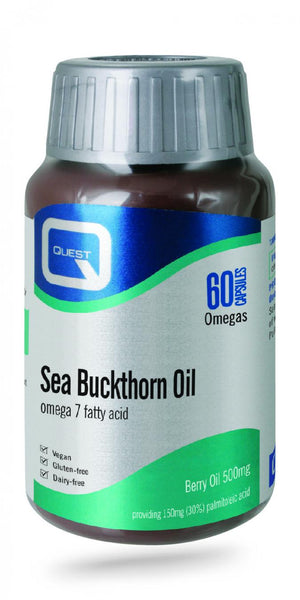 Quest Vitamins Sea Buckthorn Oil Omega 7 Fatty Acid 60's