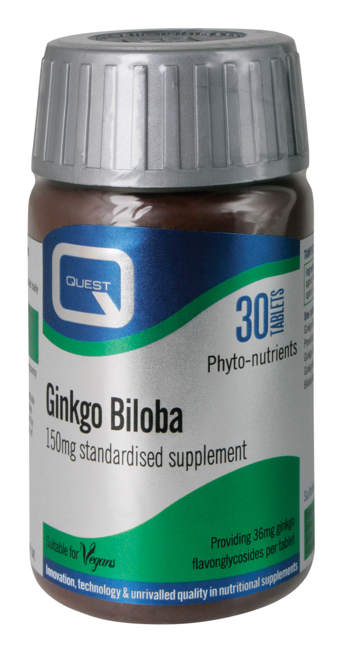Quest Vitamins Ginkgo Biloba 30's