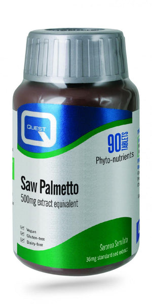 Quest Vitamins Saw Palmetto 36mg Extract 90's
