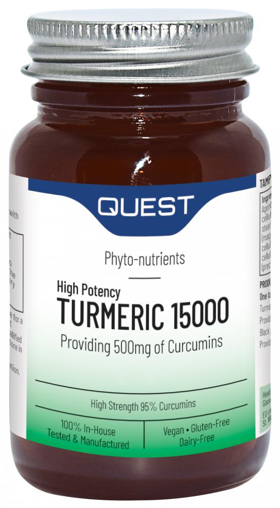 Quest Vitamins Turmeric 15000 60's