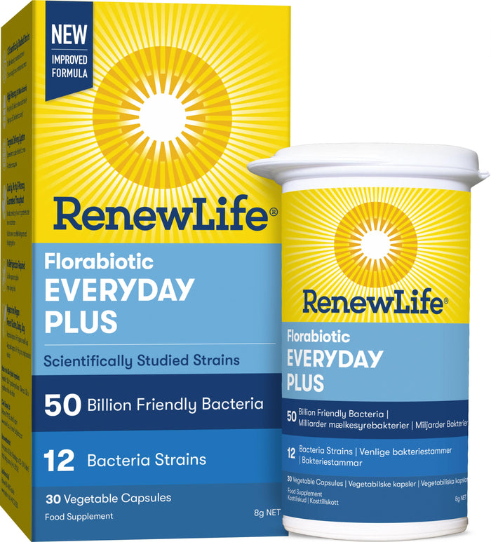 Renew Life FloraBiotic EveryDay Plus 50 Billion Friendly Bacteria 30's