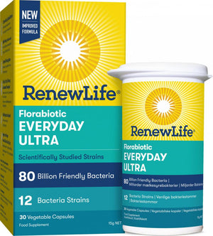 Renew Life Florabiotic EveryDay Ultra 80 Billion Friendly Bacteria 30's