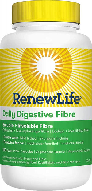 Renew Life Daily Digestive Fibre Soluble + Insoluble Fibre 150's (Capsules)