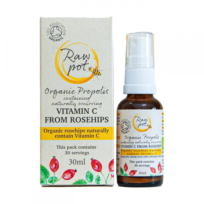 Raw Pot Organic Propolis with Vitamin C Spray 30ml