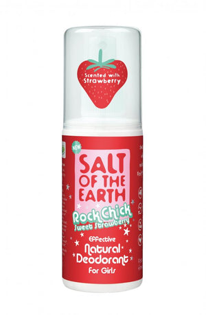 rock chick sweet strawberry deodorant for girls 100ml spray