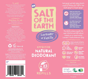 Salt of the Earth Lavender & Vanilla Natural Deodorant Refill 500ml
