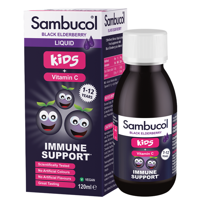 Sambucol Kids + Vitamin C Immune Support Liquid 120ml