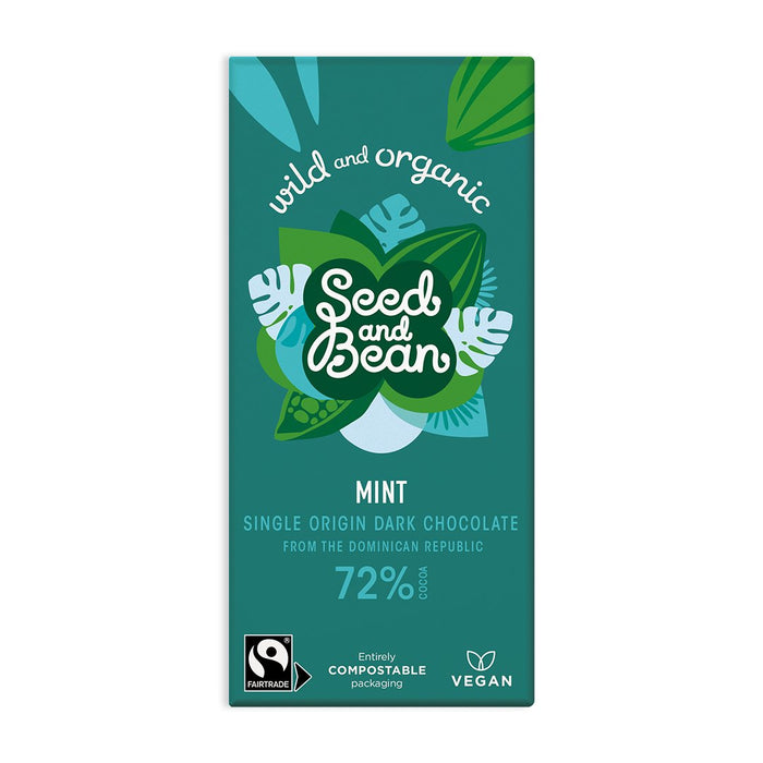 Seed & Bean Mint Dark Chocolate (72% Cocoa) 75g