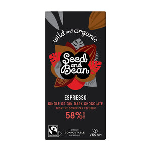 Seed & Bean Espresso Dark Chocolate (58% Cocoa) 75g