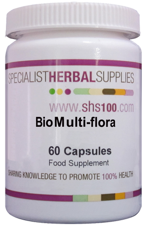 Specialist Herbal Supplies (SHS) Bio Multi-Flora Capsules 60's