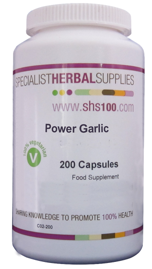 Specialist Herbal Supplies (SHS) Power' Garlic Capsules 200's