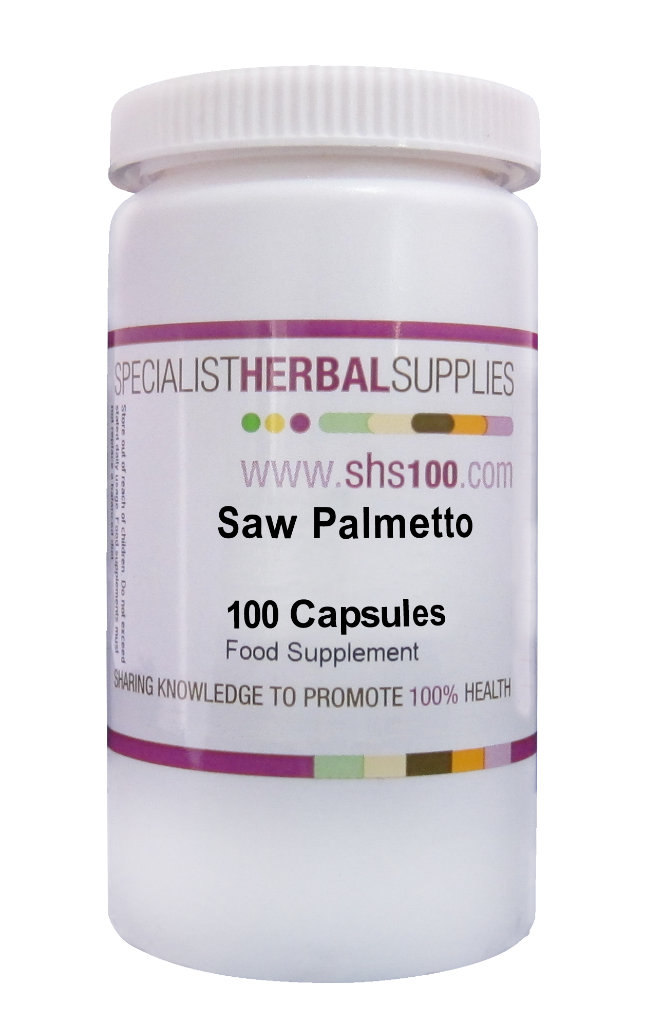 Specialist Herbal Supplies (SHS) Saw Palmetto Capsules 100's