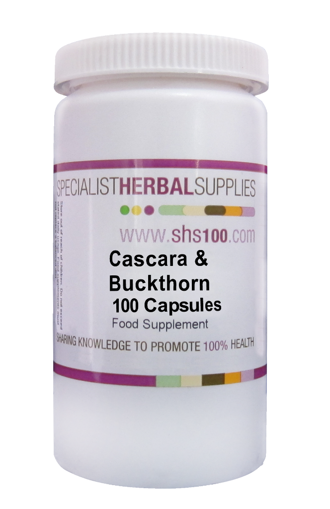 Specialist Herbal Supplies (SHS) Cascara & Buckthorn Capsules 100's