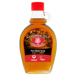 St Lawrence Gold Pure Canadian Maple Syrup Grade A Amber 250ml