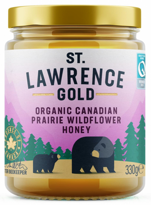 St Lawrence Gold Organic Canadian Prairie Wildflower Honey 330g