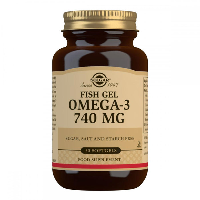 Solgar Fish Gel Omega-3 740mg 50's