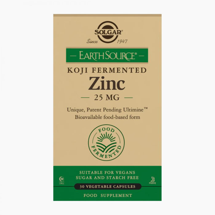 Solgar Earth Source Koji Fermented Zinc 25mg 30's