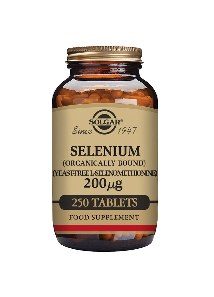 Solgar Selenium 200ug Yeast Free Tablets 250's