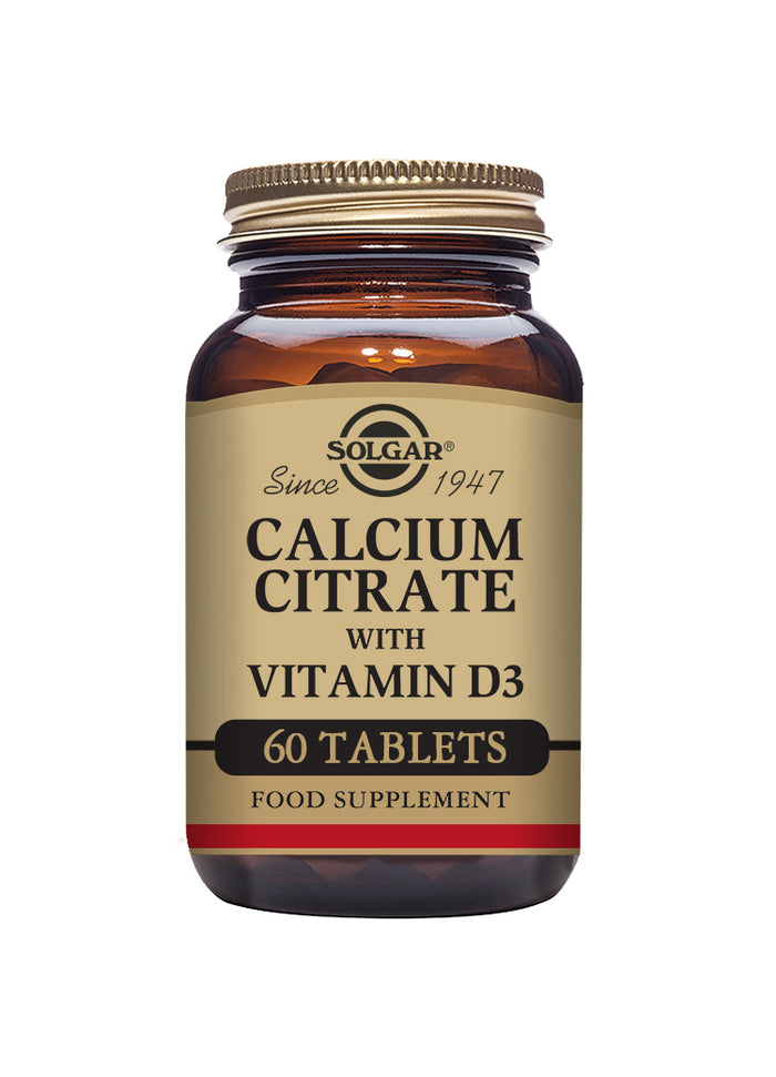 Solgar Calcium Citrate with Vitamin D3 60's