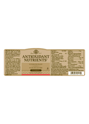 Solgar Antioxidant Nutrients 50's