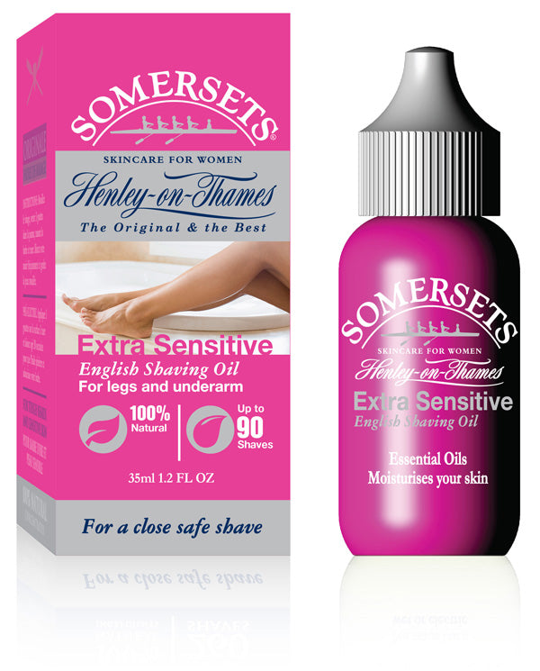 Somersets Extra Sensitive English Shaving Oil For Legs and Underarm (Pink) 35ml