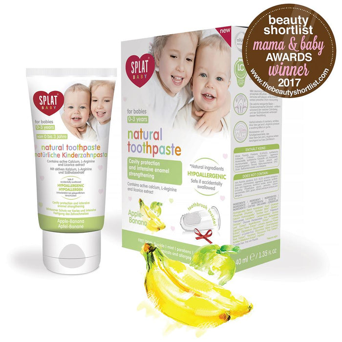 SPLAT Natural Toothpaste For Babies 0-3 years Apple-Banana 40ml