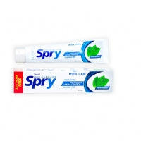 Spry Xylitol and Aloe Toothpaste Peppermint Flouride Free 141g