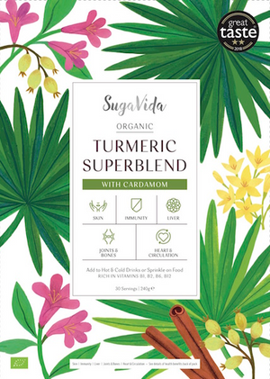 organic turmeric superblend cardamom 240g