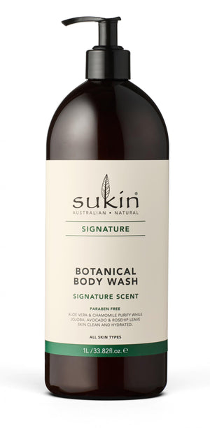 Sukin Signature Botanical Body Wash 1ltr