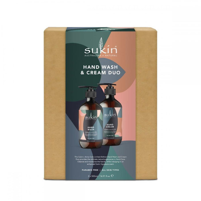 Sukin Hand Wash & Cream Duo 2x500ml