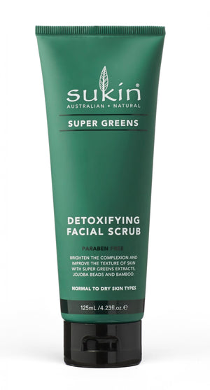 super greens detoxifying facial scrub 125ml