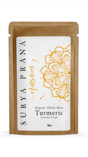 Surya Prana Nutrition Organic Whole Root Turmeric 50g